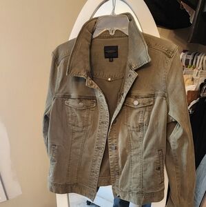 Women's Olive Denim Jacket Liverpool